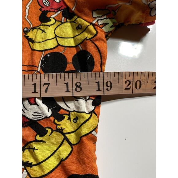 Disney Mickey Minnie Mouse Size XS Orange Scrub Top Shirt "MADE TO PERFECTION" - Picture 5 of 6